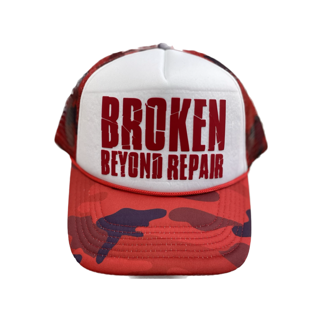 Red camouflage BBR trucker hat