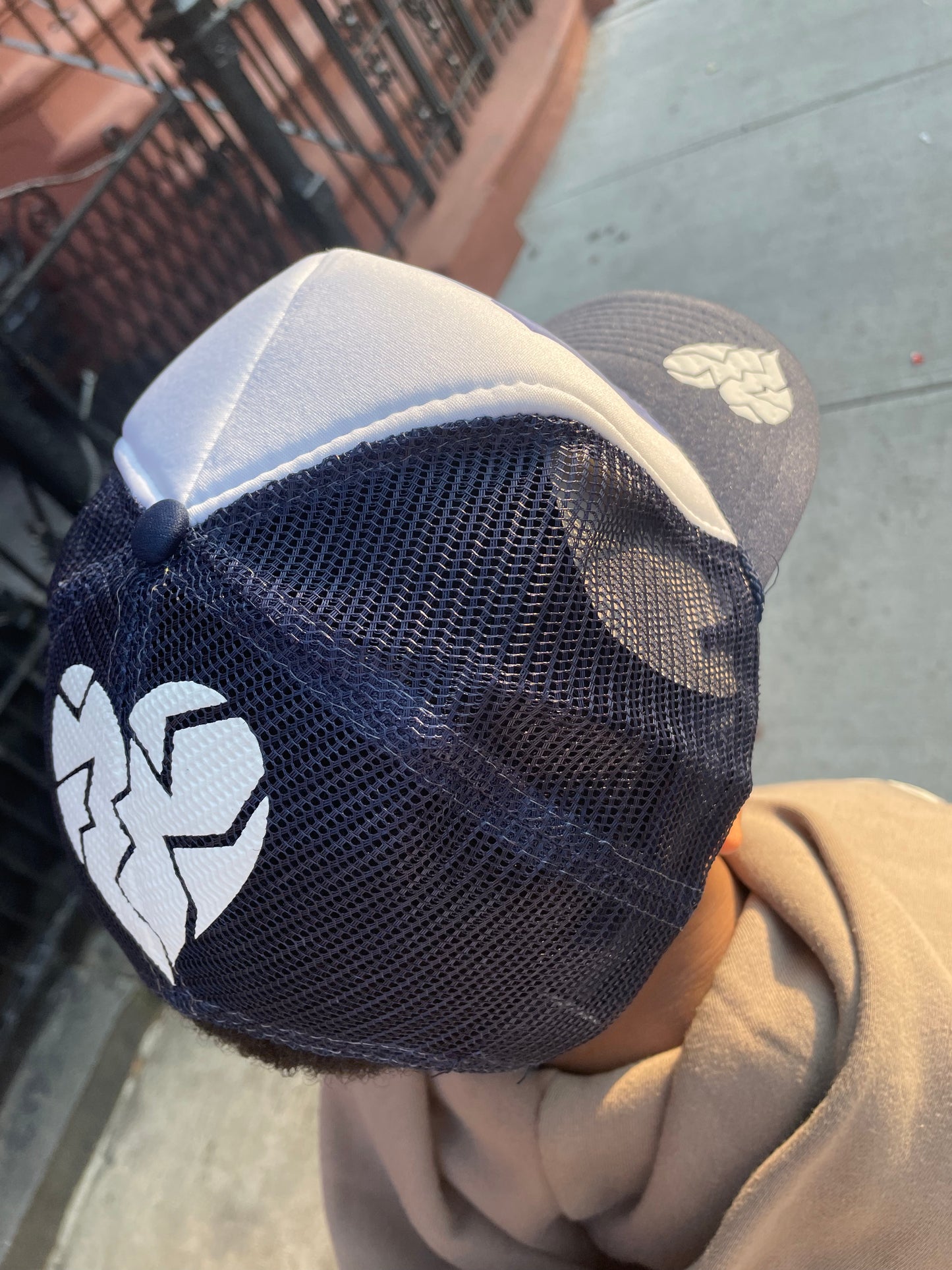 Navy Blue and white BBR trucker hat