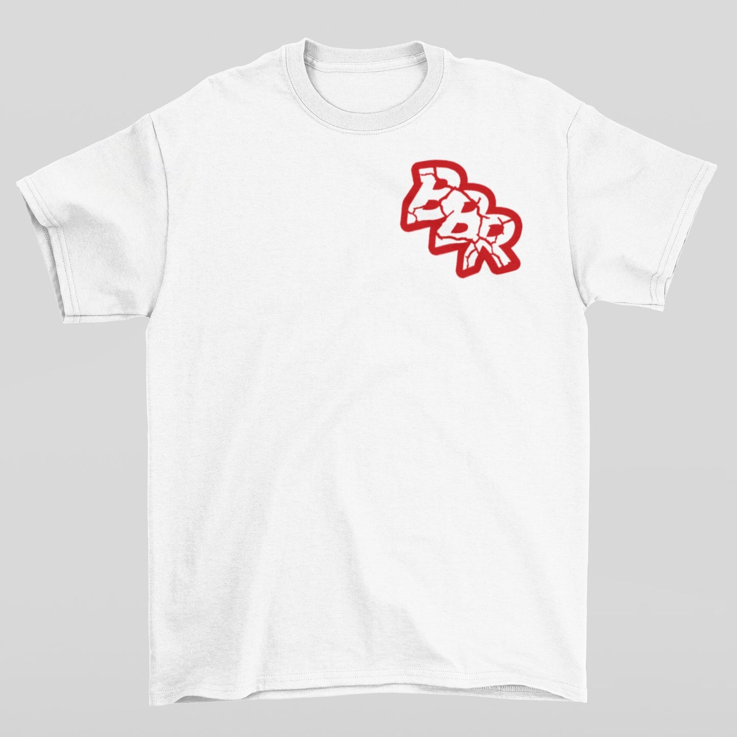 Red and white BBR short sleeve T