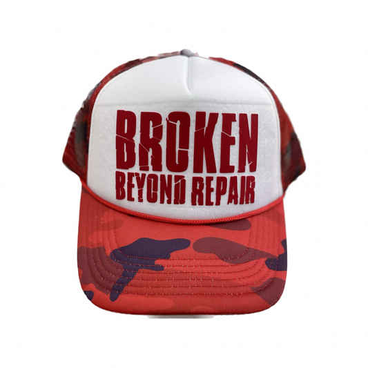 Red camouflage BBR trucker hat