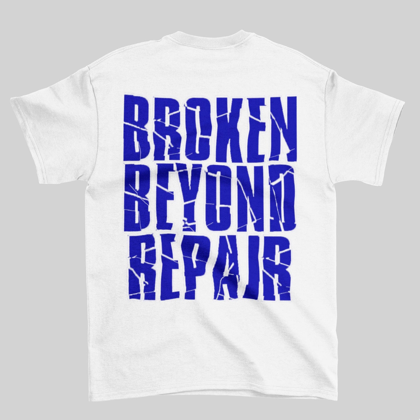 White and Royal blue BBR short sleeve T
