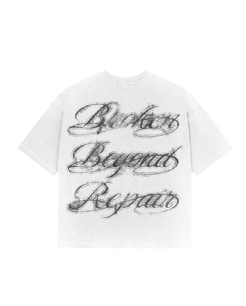 BBR Ghost Script Tee - White