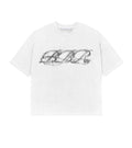 BBR Ghost Script Tee - White