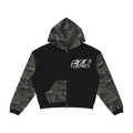 Ghost Script Camo Zip Boxy Hoodie